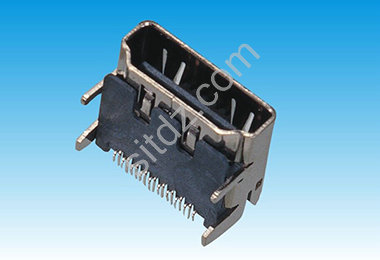 HDMI 19P F SMT LCP��ɫ �~����.���1U